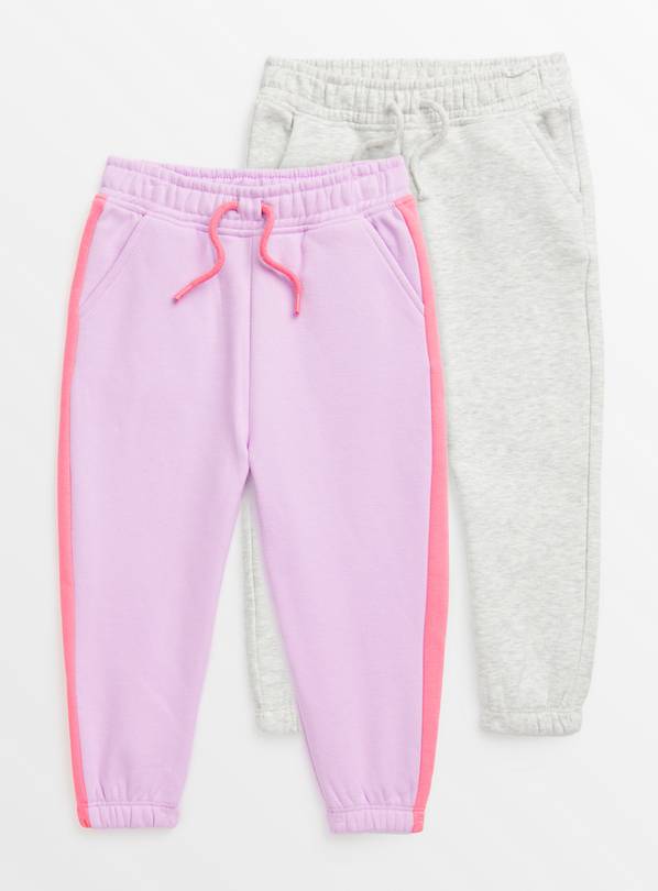 Buy Pink Grey Joggers 2 Pack 1.5 2 years Sportswear Tu